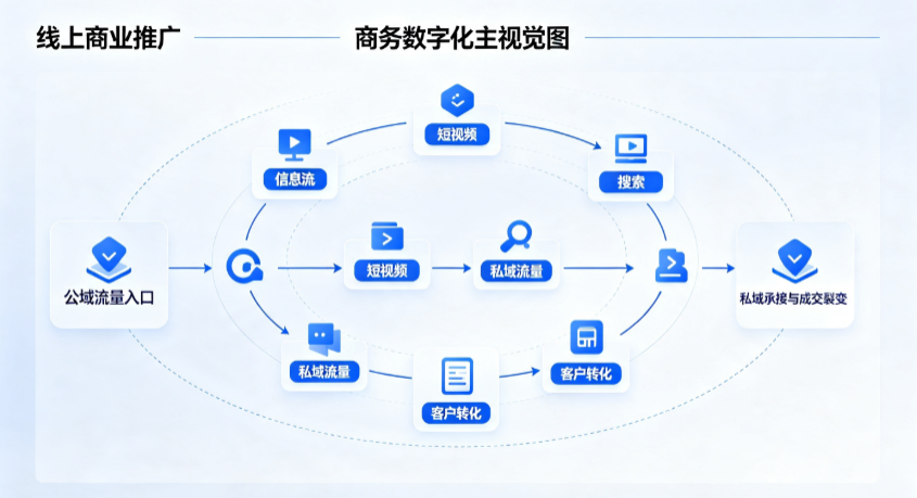 万盛区线上商业推广怎么做？全域流量闭环搭建与低成本转化实战指南